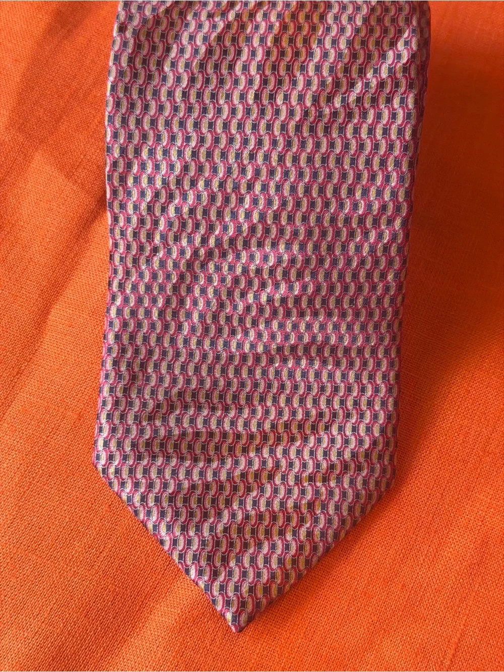 Brioni Geometric Men's Tie - Classic Pattern